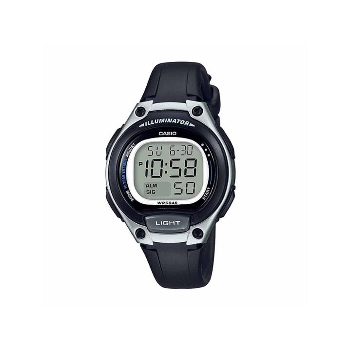 Casio Table Illuminator Womens Black Strap Watch-lw203-1avpb