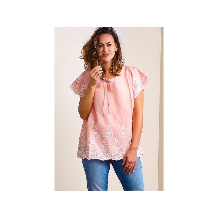 Embroidered Peasant Blouse