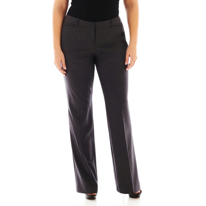 Worthington Modern Fit Trouser Pants - Plus