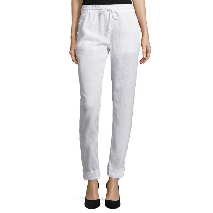 Stylus&trade; Drawstrong Linen Pants - Tall