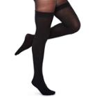 Mixit 1 Pair Sheer Over The Knee Ribbed Tights