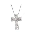 Womens 1 1/5 Ct. T.w. White Cubic Zirconia Sterling Silver Pendant Necklace