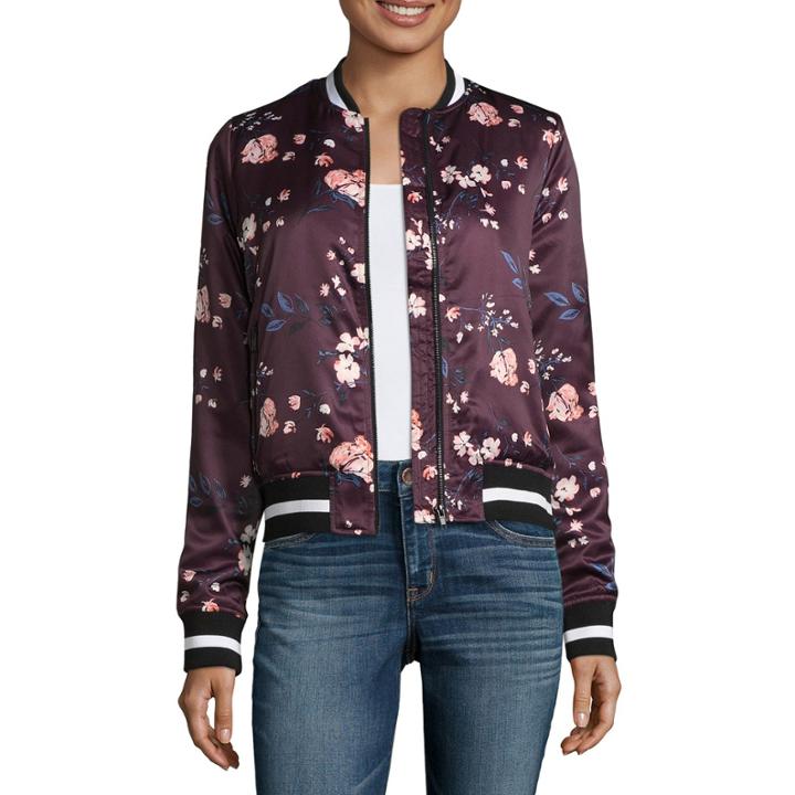 A.n.a Ana Satin Bomber Jacket