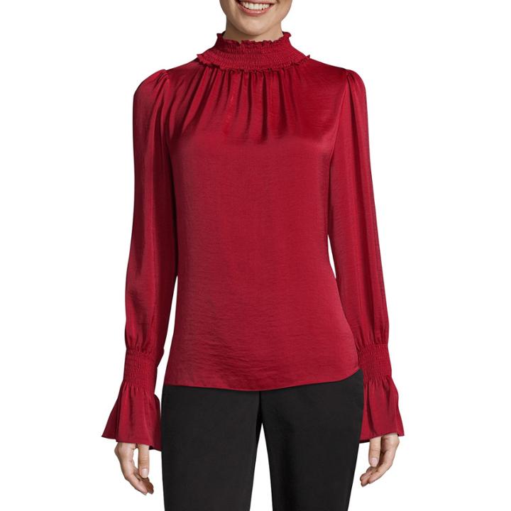 Worthington Smock Neck Blouse