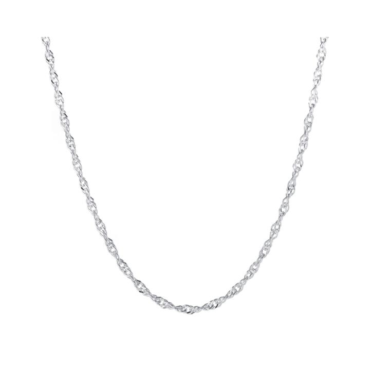 Silver-plated 18 Singapore Chain