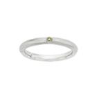 Personally Stackable Yellow Diamond-accent Sterling Silver Stackable Ring
