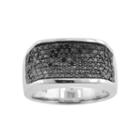 Mens 1 Ct. T.w. Color-enhanced Black Diamond Ring