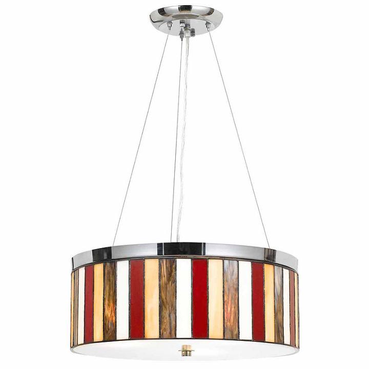 Wooten Heights 47 Tiffany Pendant In Chrome