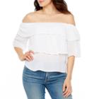 Bold Elements Tiered Off The Shoulder Top