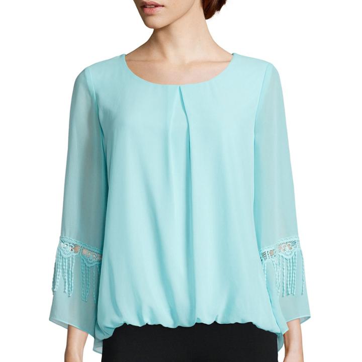 Alyx Long-sleeve Fringe Bubble Top
