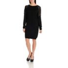 Harve Benard Sheer Sleeve Dress