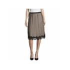 Worthington Lace Trim Pleated Skirt