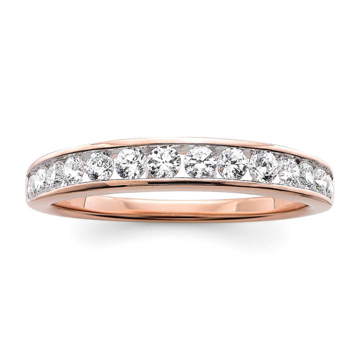 1/2 Ct. T.w. Diamond 10k Rose Gold Wedding Band