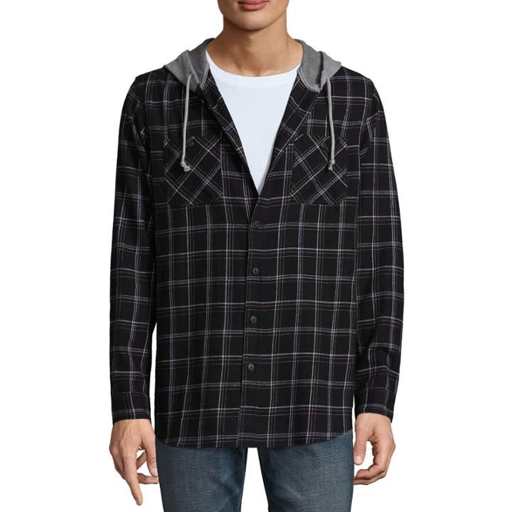 Union Bay Long Sleeve Plaid Hoodie