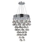 Icicle Collection 7 Light Mini Chrome Finish And Clear Crystal Chandelier