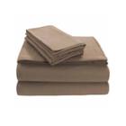 Tribeca Living Heavyweight Solid Flannel Flannel Flat Sheet