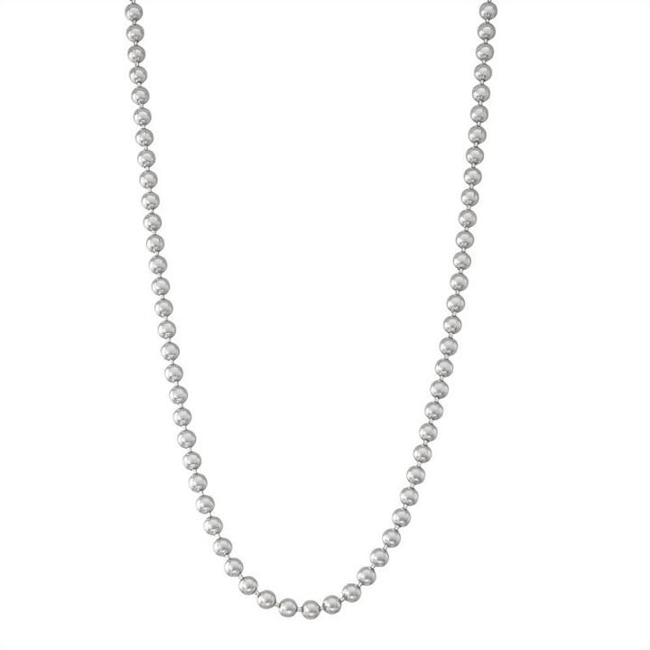 Solid Bead 20 Inch Chain Necklace