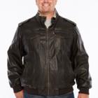 Levi's Faux Leather Sherpa Lined Bomber Jacket-big And Tall