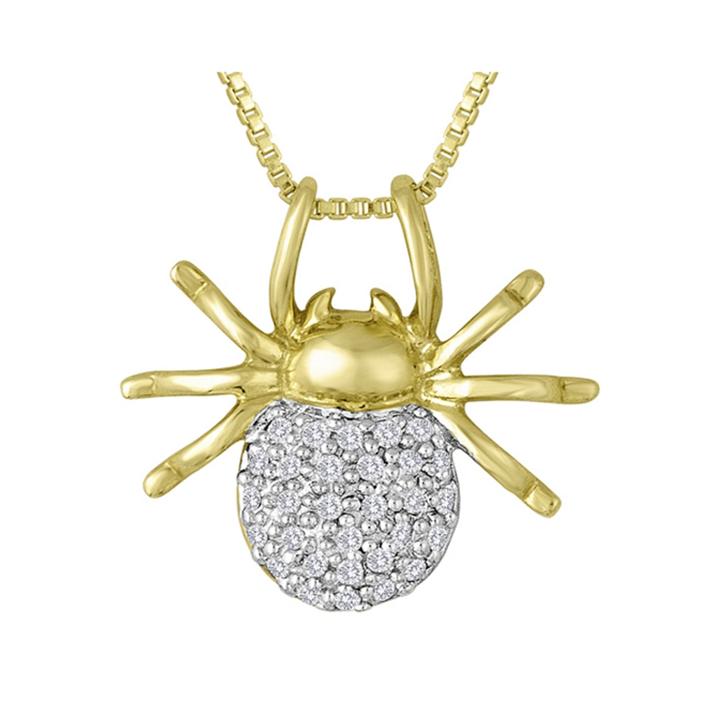 1/10 Ct. T.w. Diamond Spider Pendant Necklace