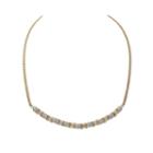 Crystal 14k Gold Over Silver Hugs And Kisses Stampato Necklace