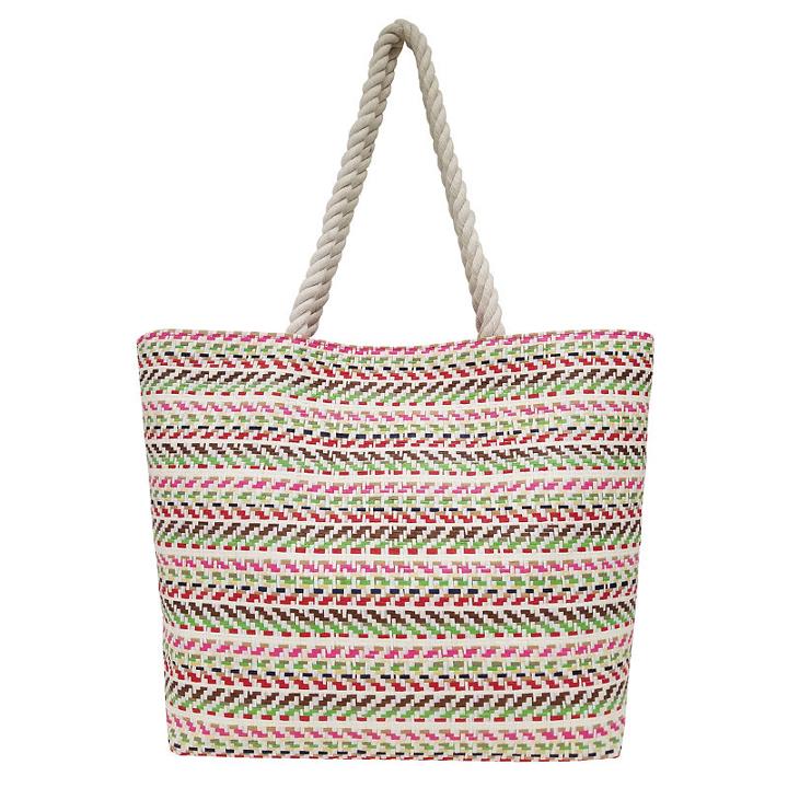 Multi Stripe Large Tote Bag