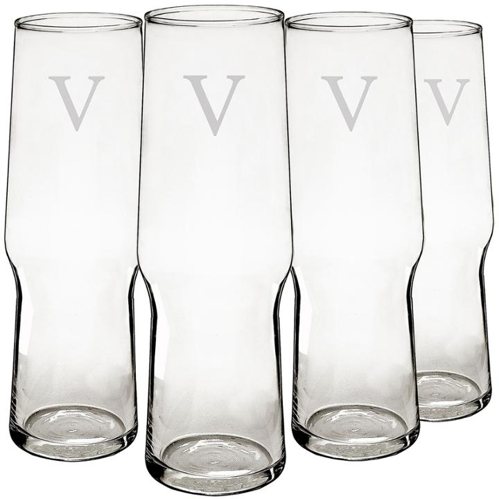 Cathy's Concepts Personalized Set Of 4 Craft Beer Pilsners