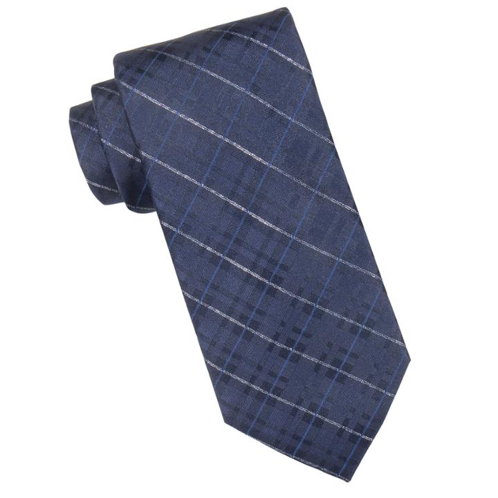 Stafford Kris Glitter Plaid Tie