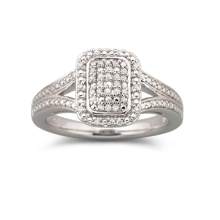 1/10 Ct. T.w. Diamond Split Shank Ring