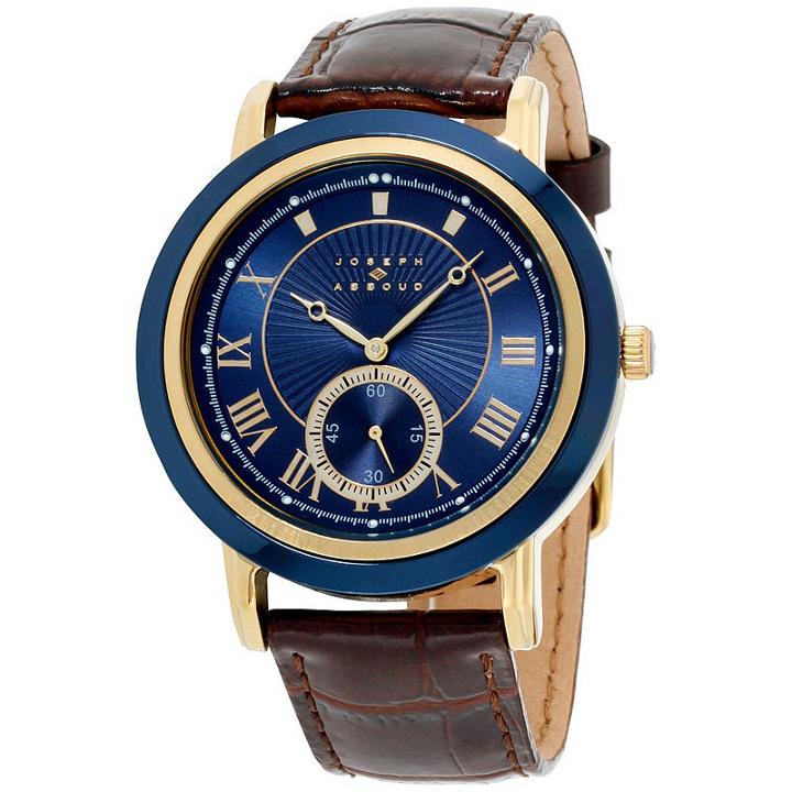 Joseph Abboud Mens Brown Strap Watch-ja3099g648-709
