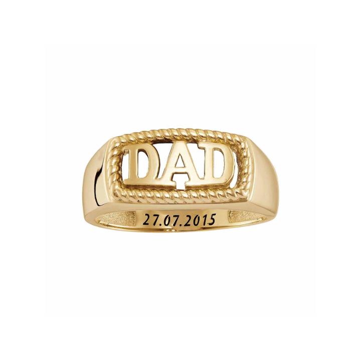 Personalized Men's Dad Ring