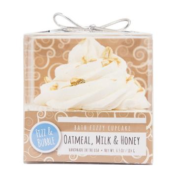 Fizz & Bubble Cupcake Bath Bomb - Oatmeal