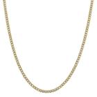 14k Gold Semisolid Curb 16 Inch Chain Necklace