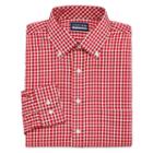 Stafford Stafford Poly Span Big And Tall Long Sleeve Woven Gingham Dress Shirt