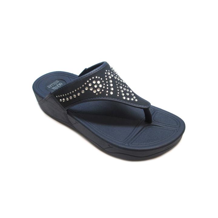 Rhinestone Scroll-pattern Slide Sandals