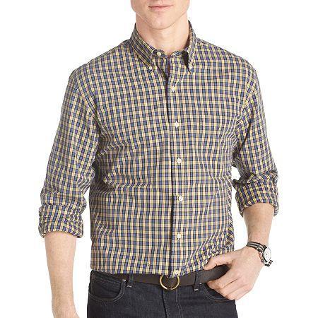 Izod Long-sleeve Tartan Woven Shirt