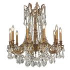Windsor Collection 10 Light French Gold Finish Andcrystal Chandelier