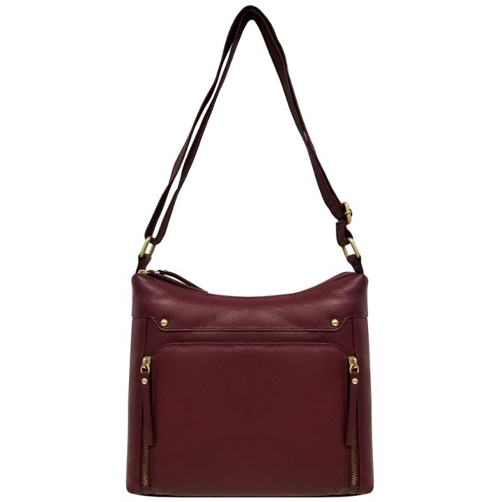 East 5th Leather Zip Hobo Bag