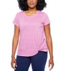 St. John's Bay Active Short Sleeve Crew Neck T-shirt-womens Petite