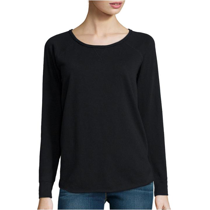 A.n.a Long-sleeve Side-slit Sweatshirt - Tall