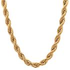 Steeltime Solid Rope 30 Inch Chain Necklace