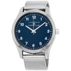 Joseph Abboud Mens Silver Tone Strap Watch-ja3202s648-102