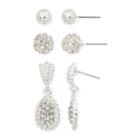 Mixit Silver-tone 3-pr. Earring Set