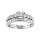 ? Ct. T.w. Diamond Sterling Silver Bridal Ring Set