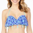 Arizona Medallion Flounce Swimsuit Top-juniors