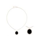 Monet Black And Gold-tone Long Pendant Necklace