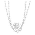 Stainless Steel Flower Bead Necklace