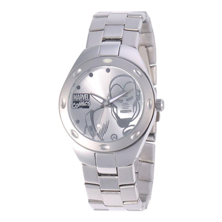 Marvel Fortaleza Iron Man Mens Silver-tone Watch