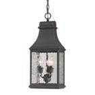 Forged Jefferson 3-light Outdoor Pendant In Charcoal