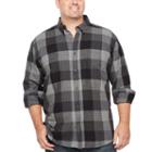The Foundry Big And Tall Supply Co Long Sleeve Flannel Shirt-big And Tall