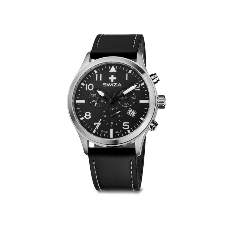 Swiz Siruz Mens Black Strap Watch